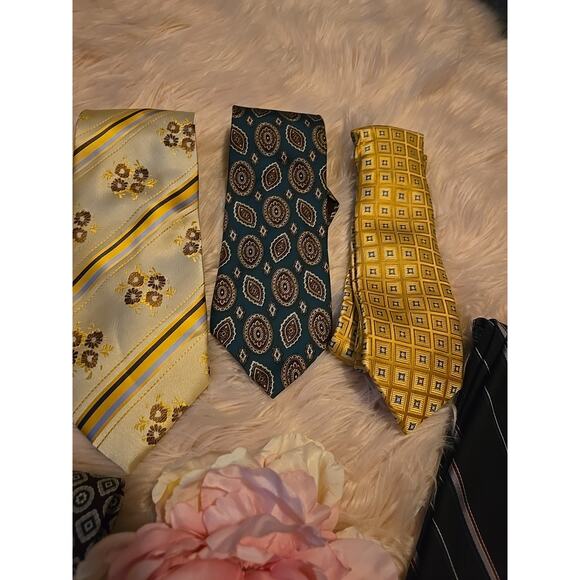 Lot Of Mixed Brand Neck Tie Men's 9pc - Picture 4 of 10